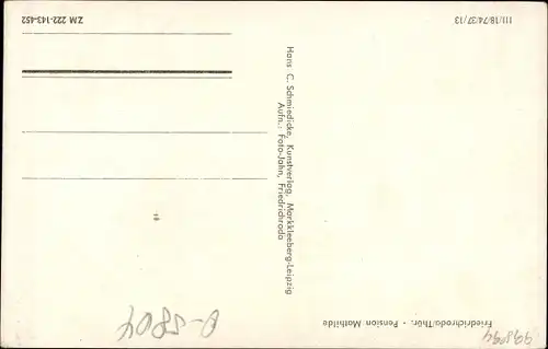 Ak Friedrichroda im Thüringer Wald, Pension Mathilde