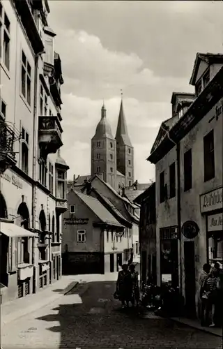 Ak Altenburg in Thüringen, Blick zu den Roten Spitzen, Straßenpartie