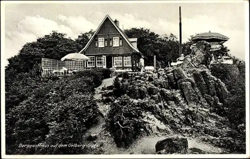 Ak Königswinter am Rhein, Oelberg, Ölberg, Berggasthaus auf dem Gipfel