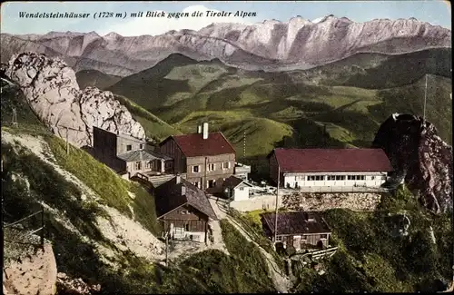 Ak Bayrischzell im Mangfallgebirge Oberbayern, Wendelsteinhäuser, Tiroler Alpen