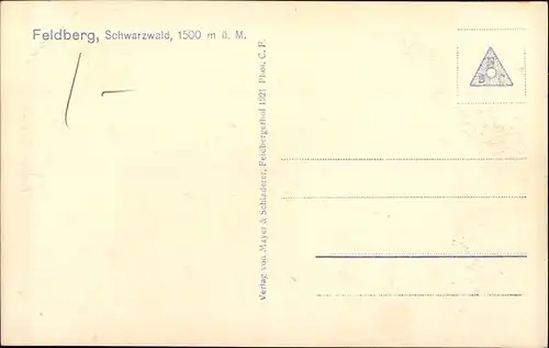 Ak Feldberg im Schwarzwald, Feldbergerhof