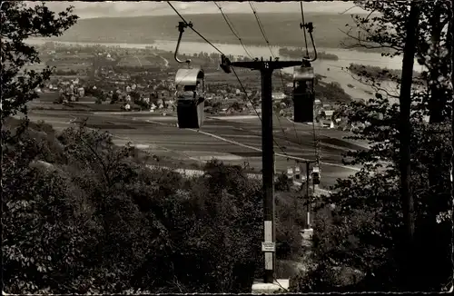 Ak Rüdesheim am Rhein, Seilbahn zum Niederwald