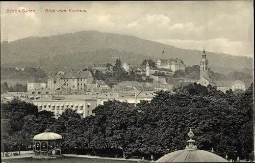 Ak Baden Baden am Schwarzwald, Blick vom Kurhaus