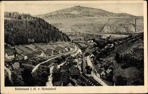Ak Rübeland Oberharz am Brocken, Hohekleef, Panorama