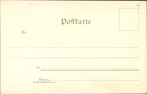 Litho Wesel am Niederrhein, Denkmal der 11 Schill'schen Offiziere, Eisenbahnbrücke, Marktplatz