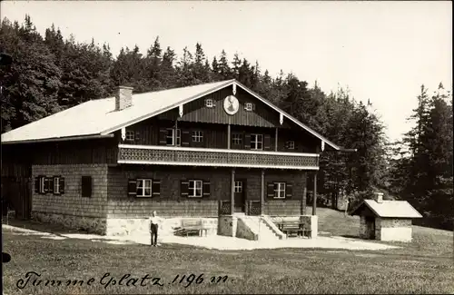 Foto Ak Mauth in Niederbayern, Blick auf den Tummelplatz