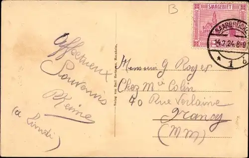 Ak Saarbrücken im Saarland, Viktoriastraße