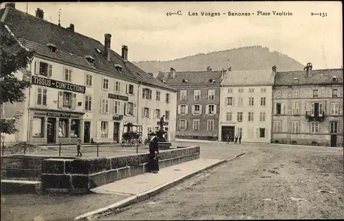 Ak Senones Sens Lothringen Vosges, Place Vaultrin