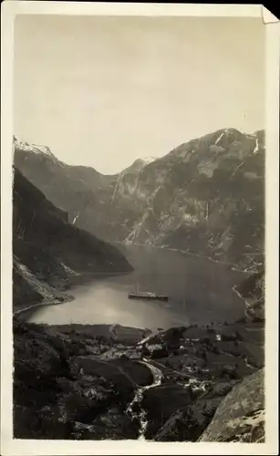Ak Geirangerfjord Norwegen, Panorama