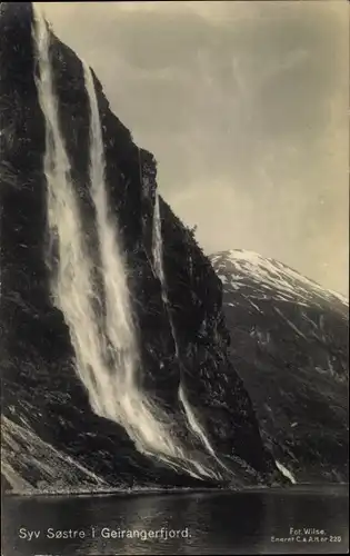 Ak Geirangerfjord Norwegen, De Syv Søstre