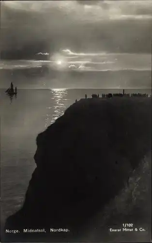 Ak Nordkap Norwegen, Midnatsol