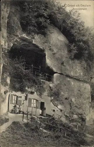 Ak Geulem Houthem Limburg Niederlande, Rotswoningen, Felswohnung