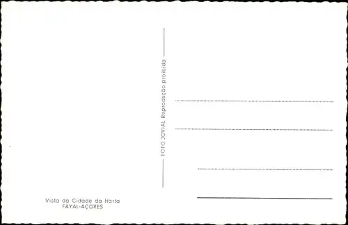 Ak Faial Fayal Azoren, Vista da Cidade da Horta