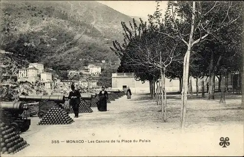 Ak Monaco, Die Kanoniker des Place du Palais