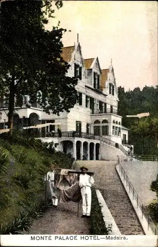 Ak Insel Madeira Portugal, Monte Palace Hotel, Treppe