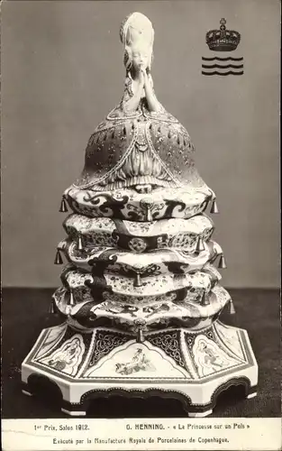 Ak Die Prinzessin auf einer Erbse