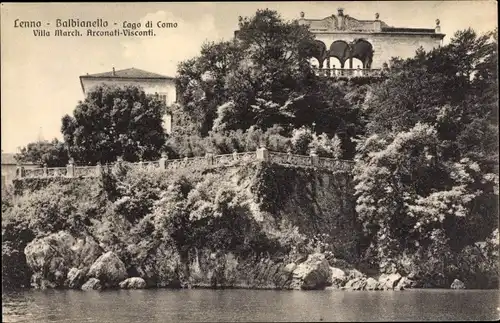 Ak Lenno Villa del Balbianello Lago di Como Lombardia, Villa March