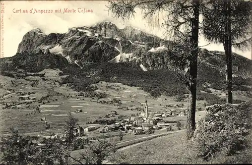 Ak Cortina d'Ampezzo Veneto, Panorama, Monte Tofana