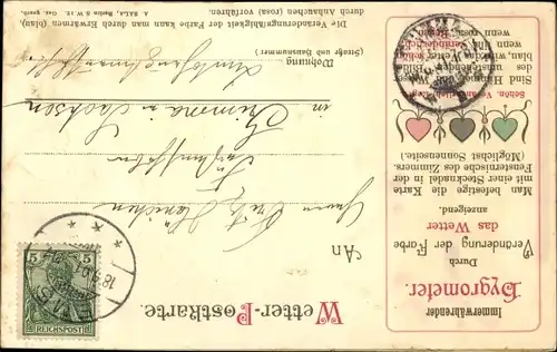 Stoff ak Partie am Wasser, Im Hintergrund Wald und Berge