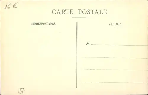 Postkarte Sainte Geneviève Oise, Gesamtansicht der Altstadt von Chaumière