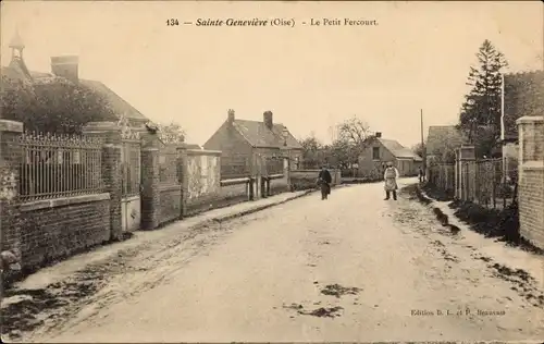 Ak Sainte Geneviève Oise, Le Petit Fercourt