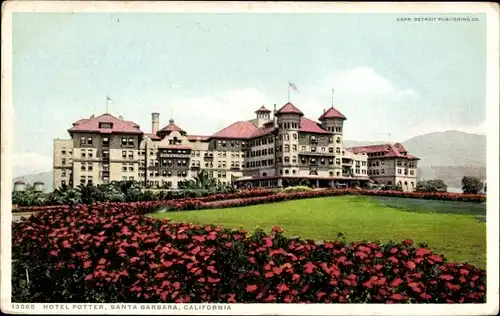 Ak Santa Barbara Kalifornien USA, Hotel Potter, Totale