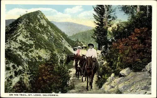 Ak Kalifornien USA, Wanderpfad am Mount Lowe