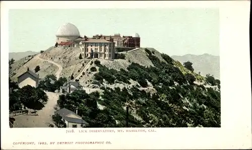 Ak Kalifornien USA, Lick Observatorium am Mount Hamilton