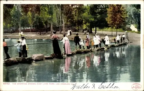 Ak Kalifornien USA, the stepping stones, East Lake Park