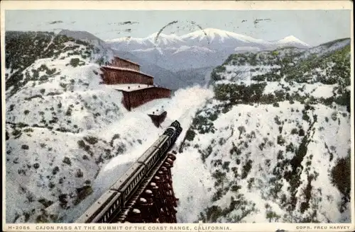 Ak California USA, Cajon Pass at the summit of the coast range