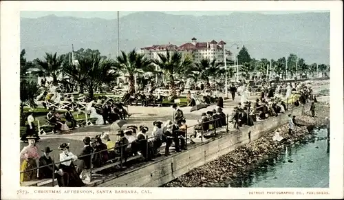 Ak Santa Barbara Kalifornien USA, Christmas afternoon