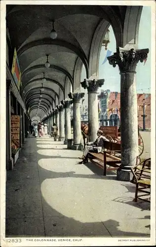 Ak Venice California USA, The Colonnade