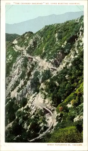 Ak Californien, the crooked railroad, Mt. Lowe electric railway