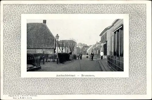 Passepartout Ak Brummen Gelderland, Ambachtstraat