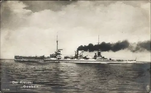 Ak Deutsches Kriegsschiff, SMS Goeben, Kreuzer, Kaiserliche Marine