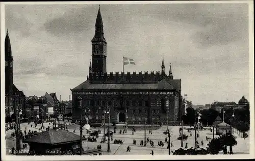 Ak Kjøbenhavn København Kopenhagen Dänemark, Raadhuset