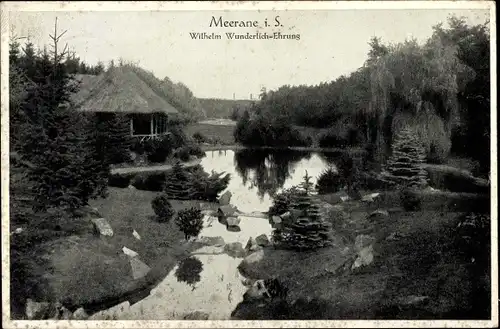 Ak Meerane in Sachsen, Wilhelm Wunderlich Ehrung