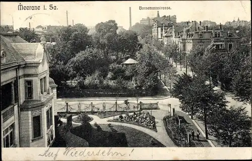 Ak Meerane in Sachsen, Bornemannstraße, Panorama