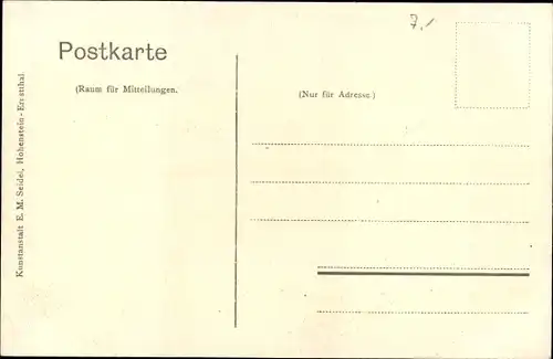 Ak Meerane in Sachsen Marienstraße, Poststraße