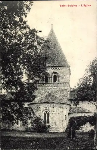 Ak Saint Sulpice Kanton Waadt, Kirche