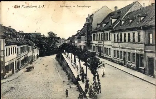 Ak Ronneburg in Thüringen, Schloßstraße, Siebenberge