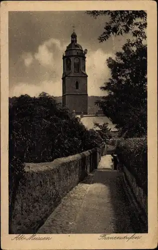 Ak Meißen an der Elbe, Frauenstufen, Kirche