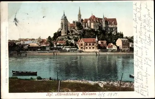 Ak Meißen an der Elbe, Kgl. Albrechtsburg