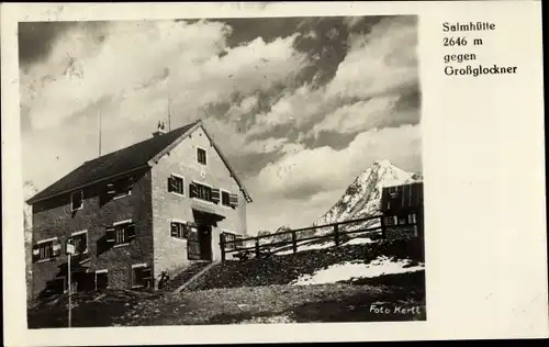 Ak Winkl Heiligenblut am Großglockner Kärnten, Salmhütte