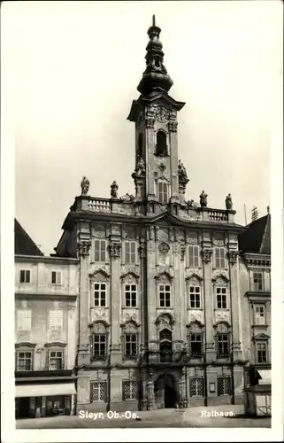 Ak Steyr in Oberösterreich, Rathaus
