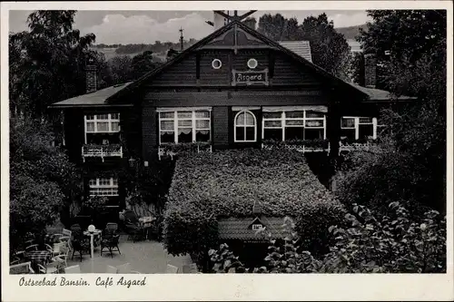 Ak Ostseebad Bansin Heringsdorf auf Usedom, Café Asgard