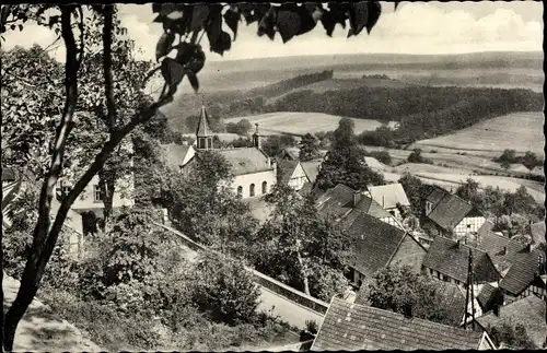 Ak Tecklenburg am Teutoburger Wald Westfalen, Blick von der Burgmauer