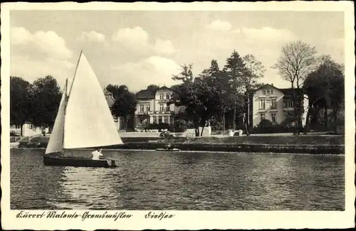 Ak Gremsmühlen Malente in Ostholstein, Segelboot