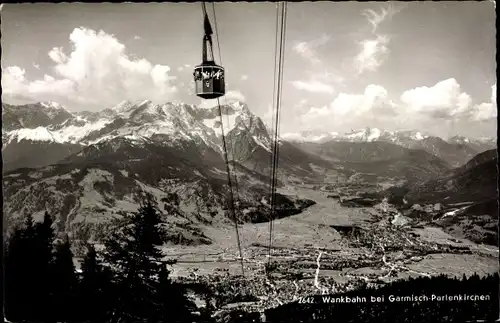 Ak Garmisch Partenkirchen in Oberbayern, Wankbahn, Panorama