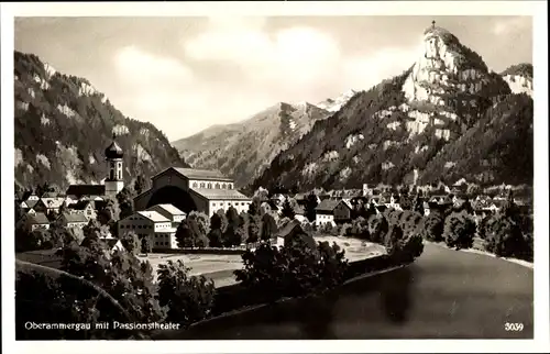 Ak Oberammergau in Oberbayern, Passionstheater